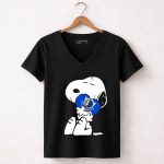 Snoopy Hugging Dallas Mavericks 6 Womens V Neck