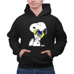 Snoopy Hugging Golden State Warriors Basketball Heart 2 Hoodie