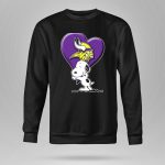 Snoopy Hugging Heart Minnesota Vikings 9 Sweatshirt