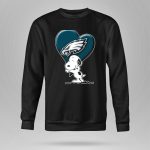 Snoopy Hugging Heart Philadelphia Eagles 9 Sweatshirt