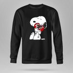 Snoopy Hugging Heart With Atlanta Falcons 9 Sweatshirt