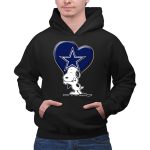 Snoopy Hugging Heart with Dallas Cowboys Star 2 Hoodie