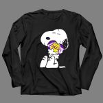 Snoopy Hugging Los Angeles Lakers Basketball 4 Long Sleeves