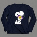 Snoopy Hugging Los Angeles Lakers Basketball 6 Long Sleeves