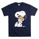 Snoopy Hugging Los Angeles Lakers Basketball T Shirt 7