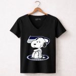 Snoopy Hugging Seattle Seahawks 7 Womens V Neck