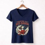 Snoopy Hunting The Red Baron 5 Womens V Neck.jpg