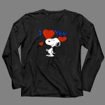 Snoopy I Love You Hearts 4 Long Sleeves