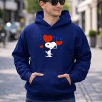 Snoopy I Love You Hearts 8 Hoodie