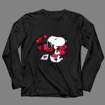 Snoopy I Want All The Love Valentines Peanuts 4 Long Sleeves