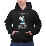 Snoopy I Wear Blue for Autism Awareness Accept Understand Love Peanuts 2 Hoodie