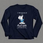 Snoopy I Wear Blue for Autism Awareness Accept Understand Love Peanuts 4 Long Sleeves1