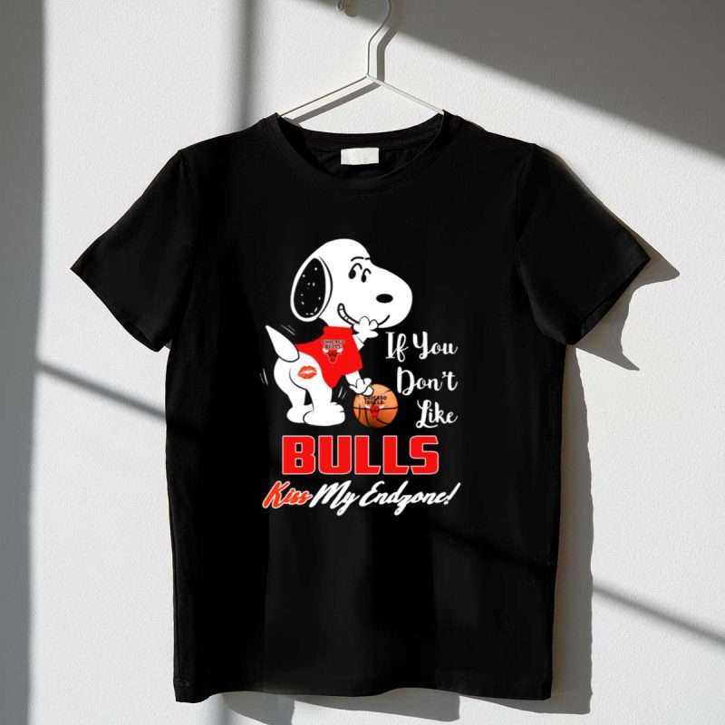 Snoopy If You Dont Like Chicago Bulls Kiss My Endzone 1 T Shirt