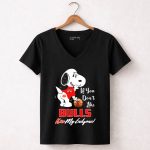 Snoopy If You Dont Like Chicago Bulls Kiss My Endzone 6 Womens V Neck