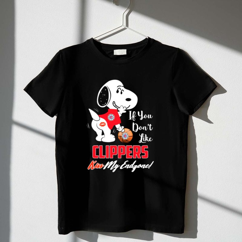 Snoopy If You Dont Like Clippers Kiss My Endzone 1 T Shirt