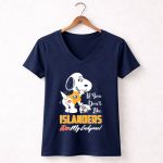 Snoopy If You Dont Like Islanders Kiss My Endzone New York Islanders 5 Womens V Neck.jpg
