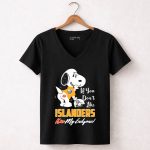 Snoopy If You Dont Like Islanders Kiss My Endzone New York Islanders 7 Womens V Neck.jpg