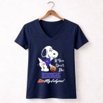 Snoopy If You Dont Like Kings Kiss My Endzone Sacramento Kings Fans 5 Womens V Neck