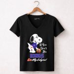 Snoopy If You Dont Like Kings Kiss My Endzone Sacramento Kings Fans 6 Womens V Neck