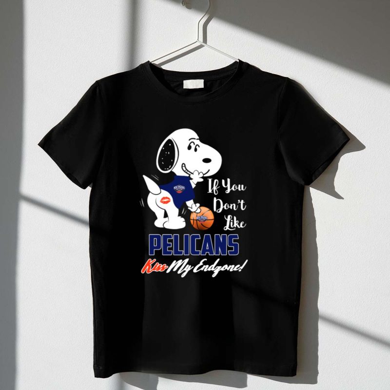 Snoopy If You Dont Like Pelicans Kiss My Endzone Basketball 1 T Shirt