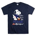 Snoopy If You Dont Like Pelicans Kiss My Endzone Basketball T Shirt 7