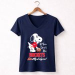Snoopy If You Dont Like Rockets Kiss My Endzone Houston Rockets Fans 5 Womens V Neck