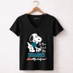 Snoopy If You Dont Like Sharks Kiss My Endzone San Jose Sharks 7 Womens V Neck.jpg