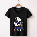 Snoopy If You Dont Like Thunder Kiss My Endzone Oklahoma City Thunder Fans 6 Womens V Neck