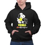 Snoopy If You Dont Like Vikings Kiss My Endzone Minnesota Vikings Fans 2 Hoodie