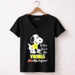Snoopy If You Dont Like Vikings Kiss My Endzone Minnesota Vikings Fans 5 Womens V Neck1