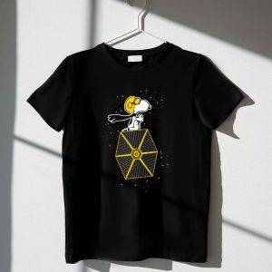 Snoopy Imperial Flying Ace Tie Fighter Star Wars Crossover 1 T Shirt.jpg
