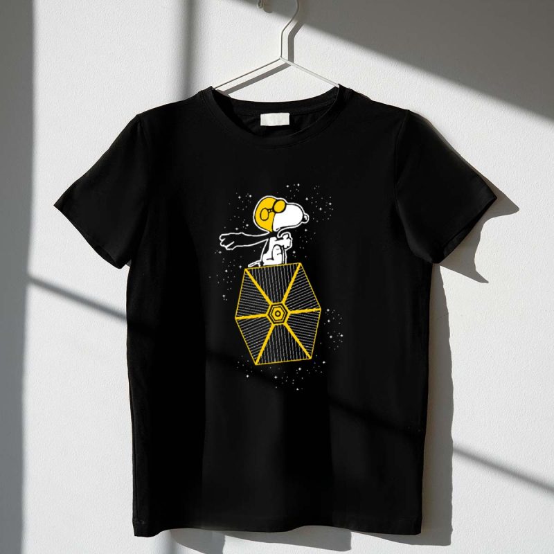Snoopy Imperial Flying Ace Tie Fighter Star Wars Crossover 1 T Shirt.jpg