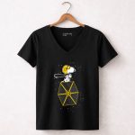 Snoopy Imperial Flying Ace Tie Fighter Star Wars Crossover 7 Womens V Neck.jpg