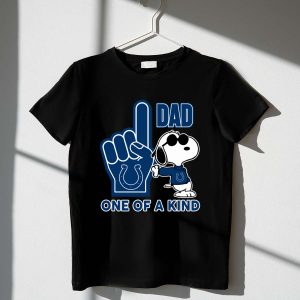 Snoopy Indianapolis Colts #1 Dad One Of A Kind Shirt