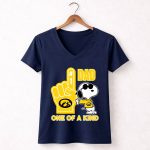 Snoopy Iowa Hawkeyes 1 Dad One Of A Kind 5 Womens V Neck.jpg