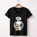 Snoopy Islanders Haters Cartoon with New York Islanders Hockey 7 Womens V Neck.jpg
