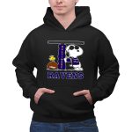 Snoopy Joe Cool And Woodstock The Baltimore Ravens 2 Hoodie