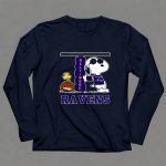 Snoopy Joe Cool And Woodstock The Baltimore Ravens 6 Long Sleeves