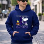 Snoopy Joe Cool And Woodstock The Baltimore Ravens 8 Hoodie