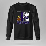 Snoopy Joe Cool And Woodstock The Baltimore Ravens 9 Sweatshirt