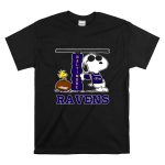 Snoopy Joe Cool And Woodstock The Baltimore Ravens T Shirt 6