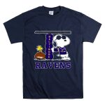 Snoopy Joe Cool And Woodstock The Baltimore Ravens T Shirt 7