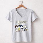 Snoopy Joe Cool With The Queen Band 80s 7 Womens V Neck.jpg