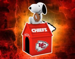 Snoopy Kansas City Chiefs Banner