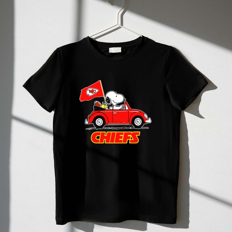 Snoopy Kansas City Chiefs Football Fan Car Ride 1 T Shirt