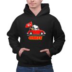 Snoopy Kansas City Chiefs Football Fan Car Ride 2 Hoodie