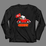 Snoopy Kansas City Chiefs Football Fan Car Ride 4 Long Sleeves