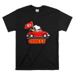 Snoopy Kansas City Chiefs Football Fan Car Ride T Shirt 6