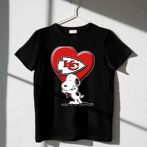 Snoopy Kansas City Chiefs Heart 1 T Shirt