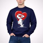 Snoopy Kansas City Chiefs Heart 3 Sweatshirt